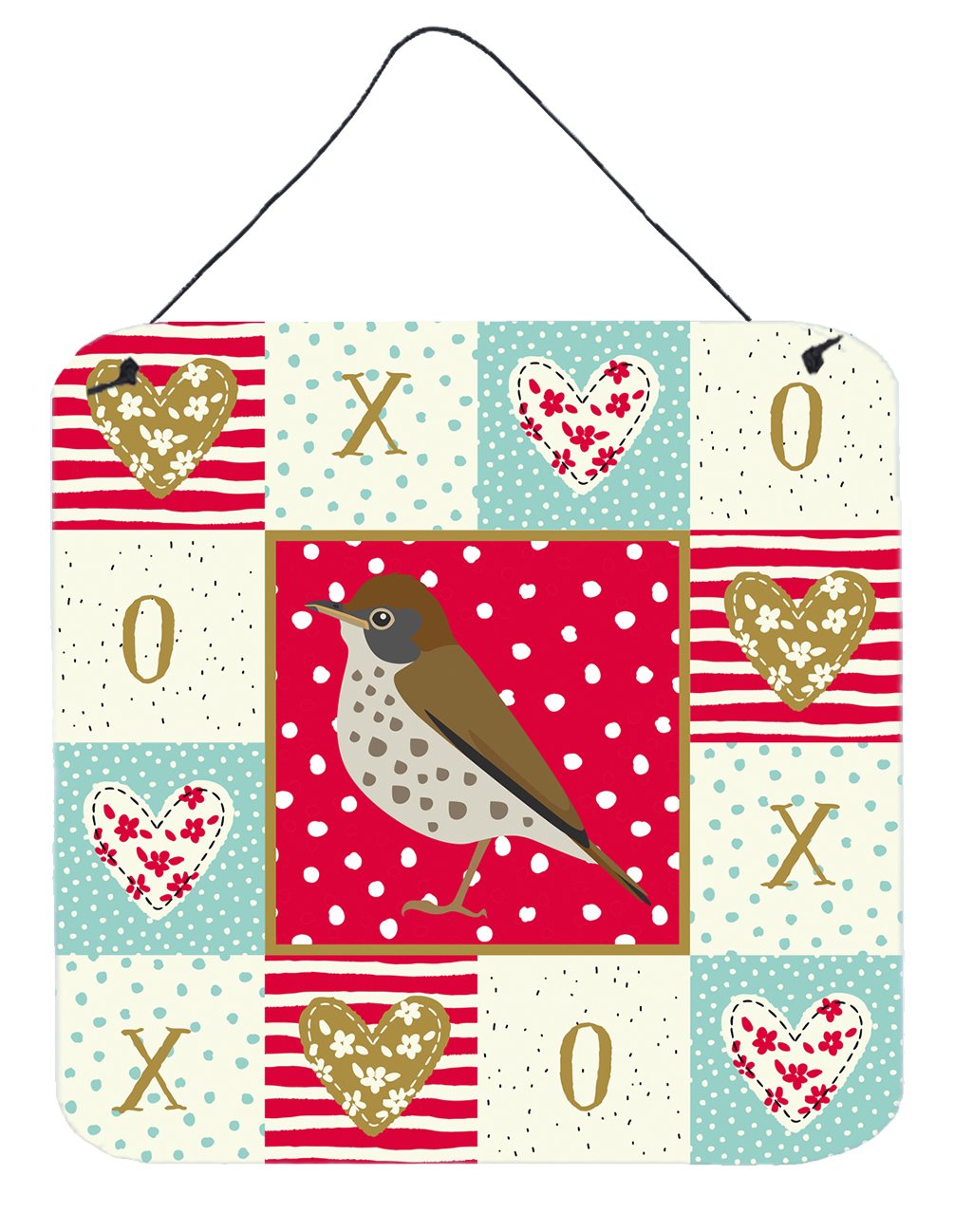 Thrush Love Wall or Door Hanging Prints CK5516DS66 by Caroline's Treasures