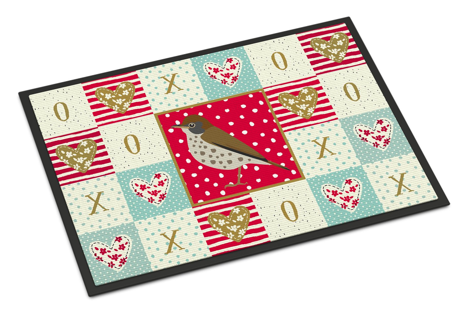 Thrush Love Indoor or Outdoor Mat 24x36 CK5516JMAT by Caroline's Treasures