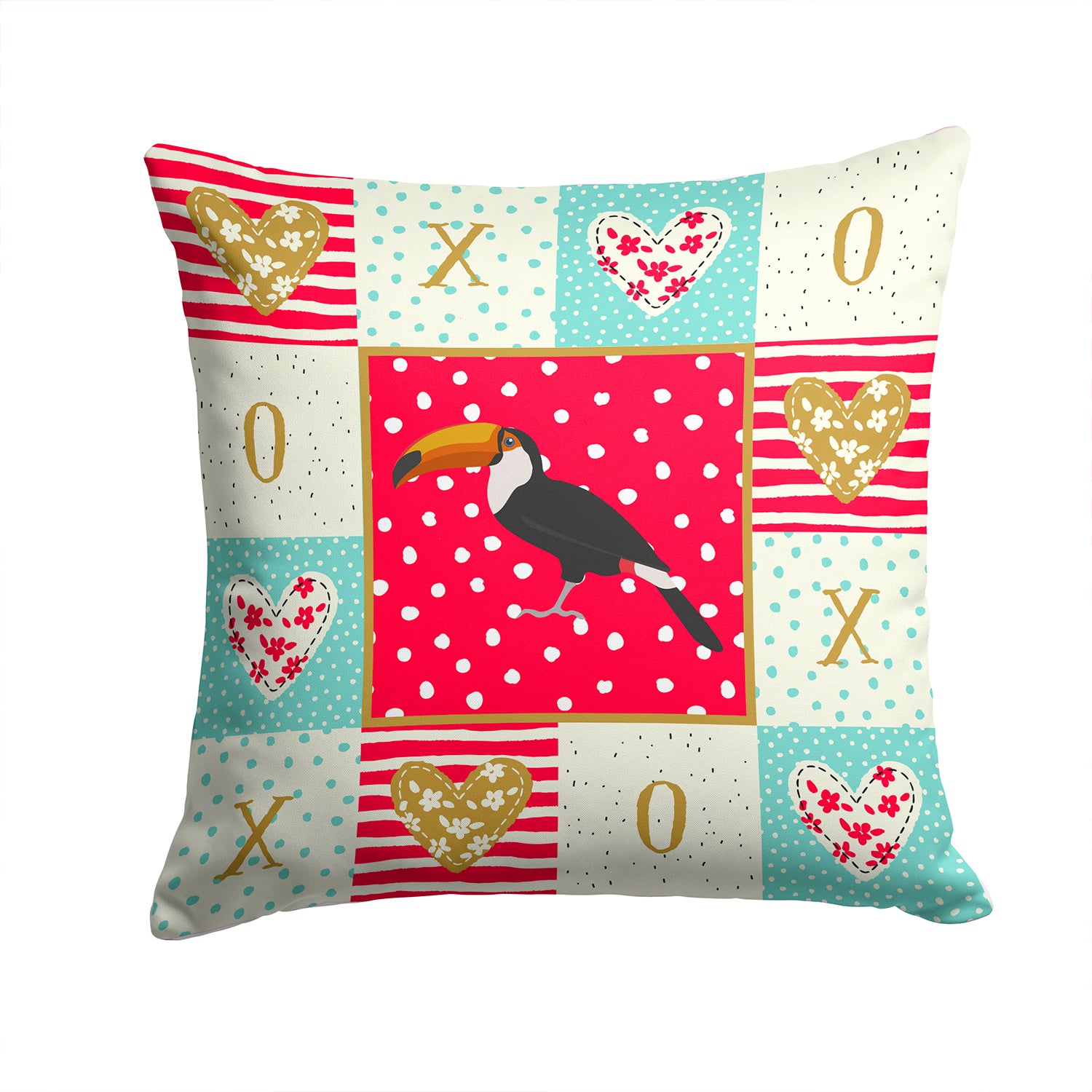 Toucan Love Fabric Decorative Pillow CK5517PW1414 - the-store.com