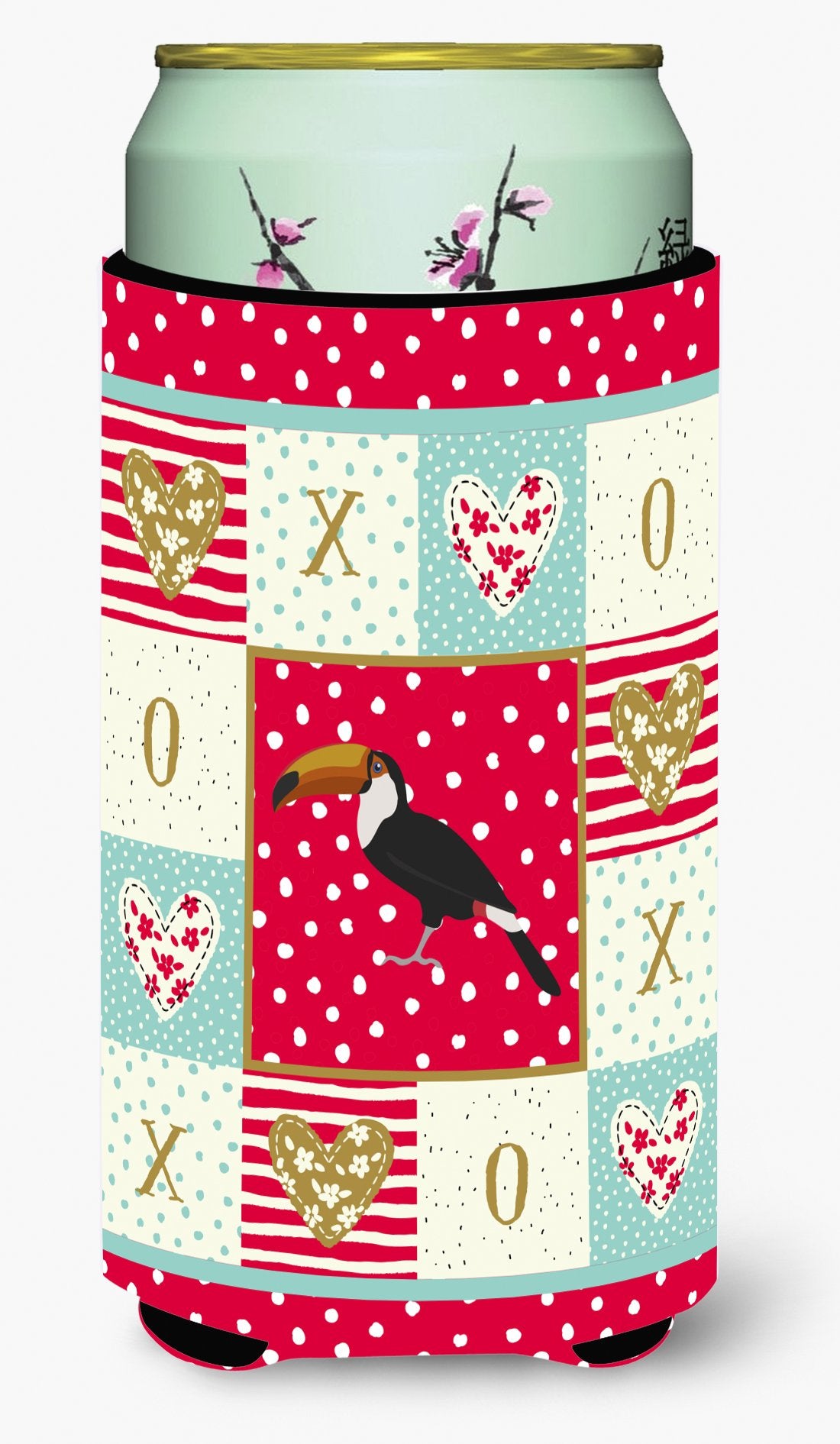 Toucan Love Tall Boy Beverage Insulator Hugger CK5517TBC by Caroline&#39;s Treasures