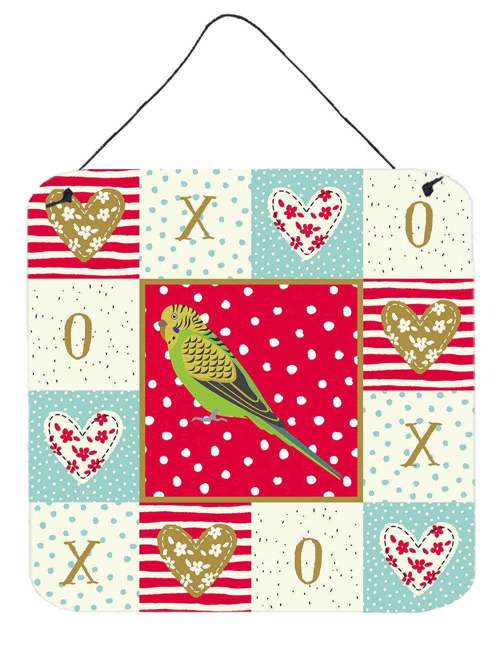 Budgerigar Love Wall or Door Hanging Prints CK5520DS66 by Caroline's Treasures