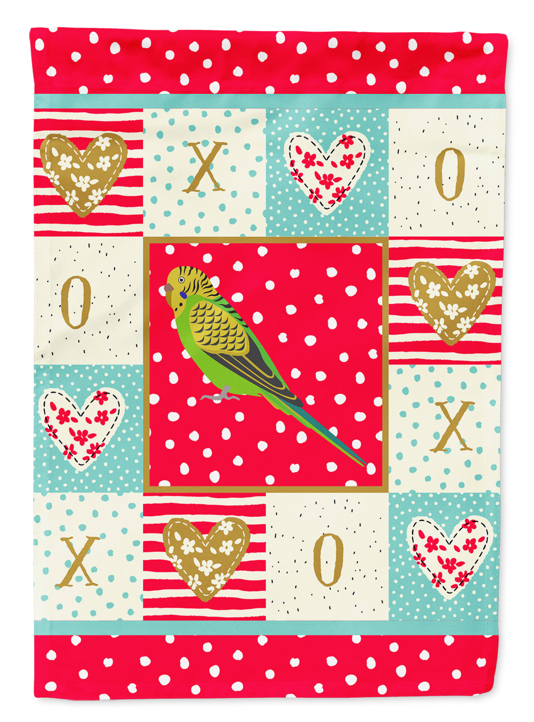 Budgerigar Love Flag Garden Size CK5520GF  the-store.com.