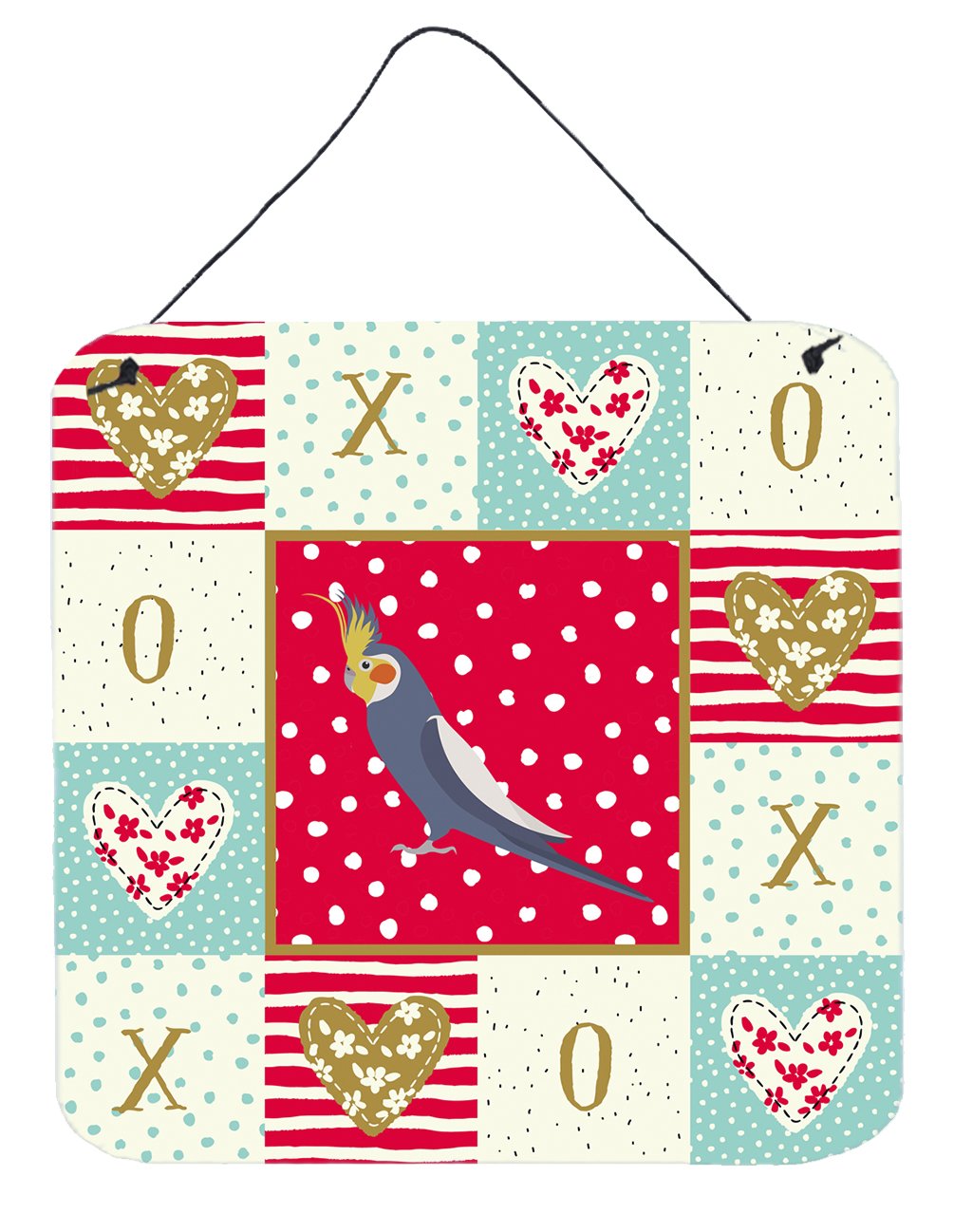 Cockatiel Love Wall or Door Hanging Prints CK5521DS66 by Caroline's Treasures