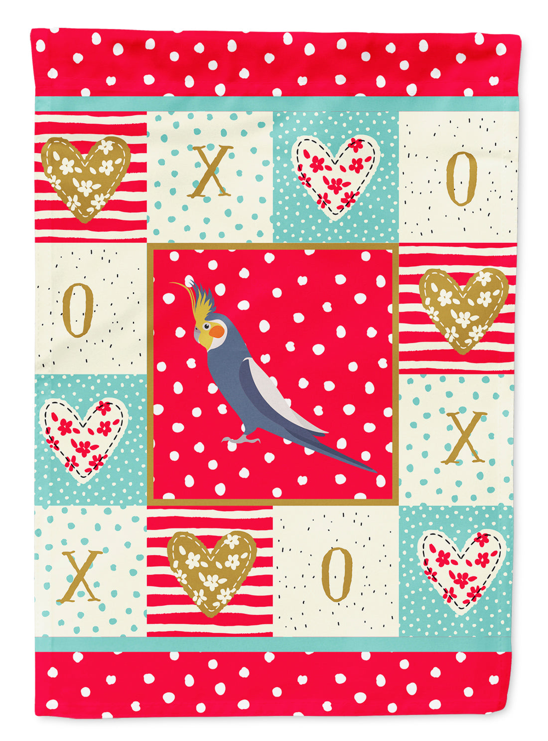 Cockatiel Love Flag Garden Size CK5521GF  the-store.com.