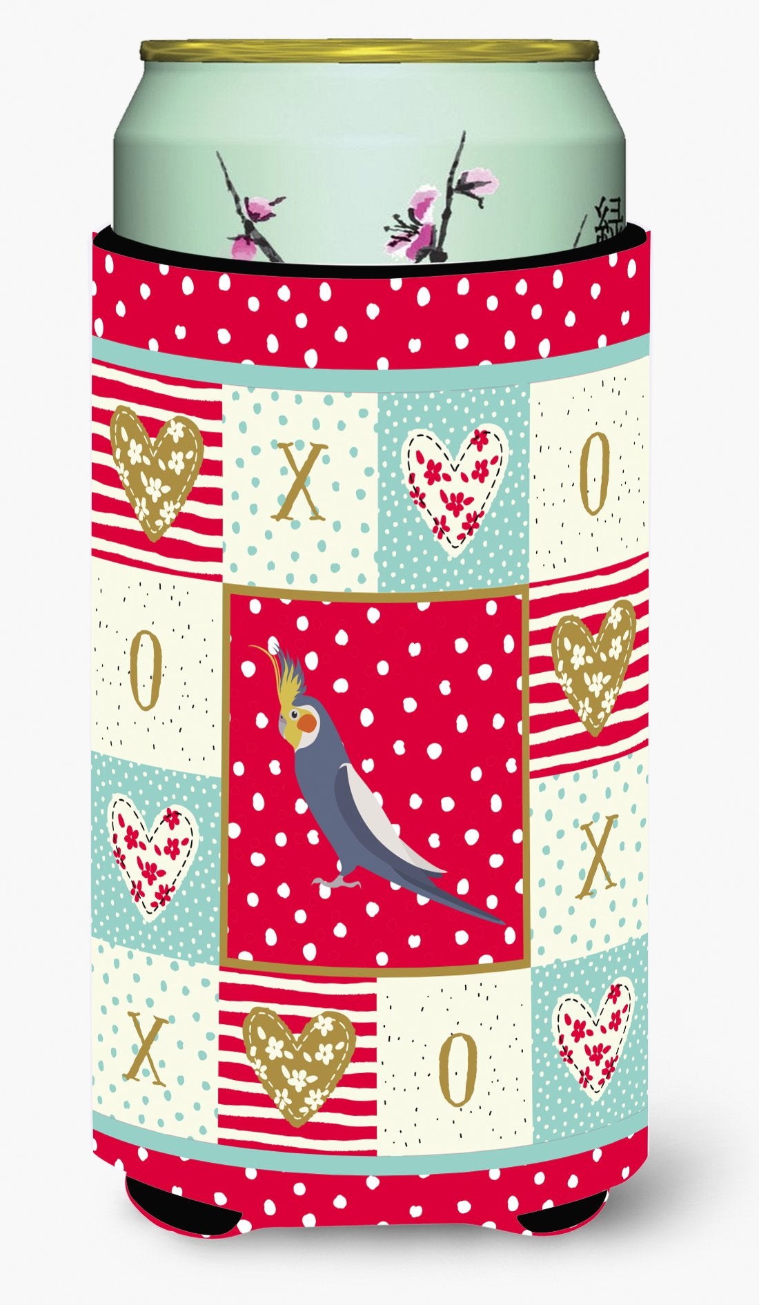 Cockatiel Love Tall Boy Beverage Insulator Hugger CK5521TBC by Caroline's Treasures