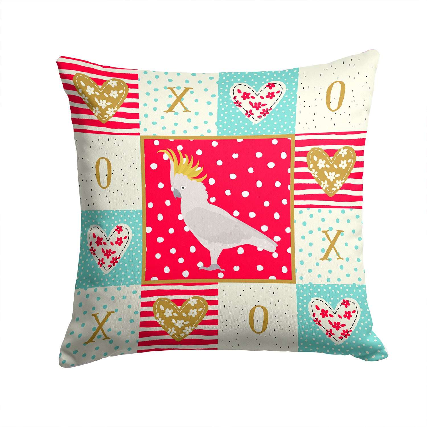 Cockatoo Love Fabric Decorative Pillow CK5522PW1414 - the-store.com