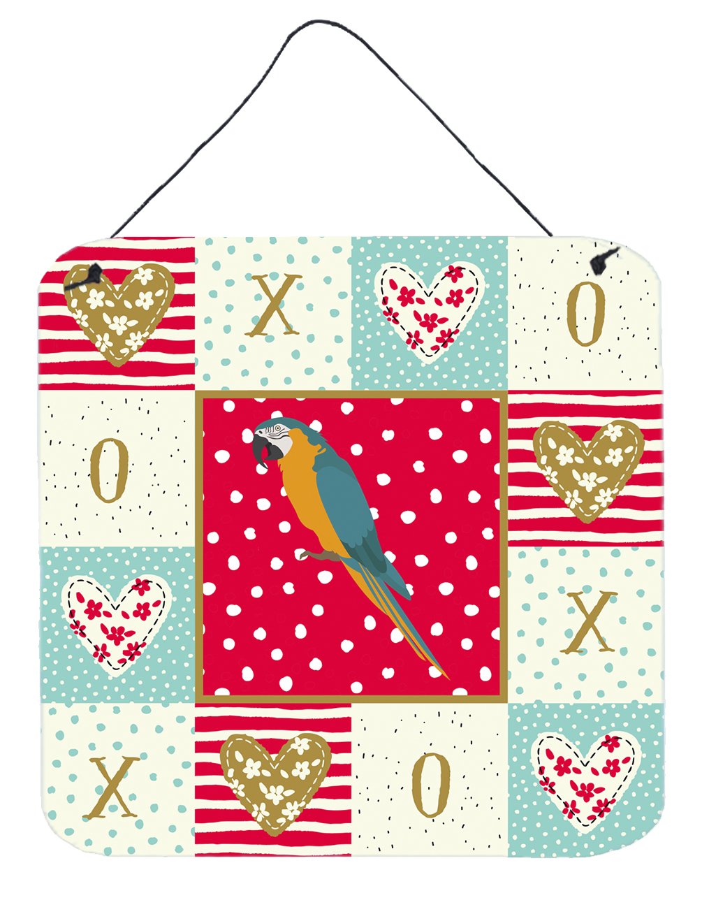 Macaw Love Wall or Door Hanging Prints CK5523DS66 by Caroline's Treasures