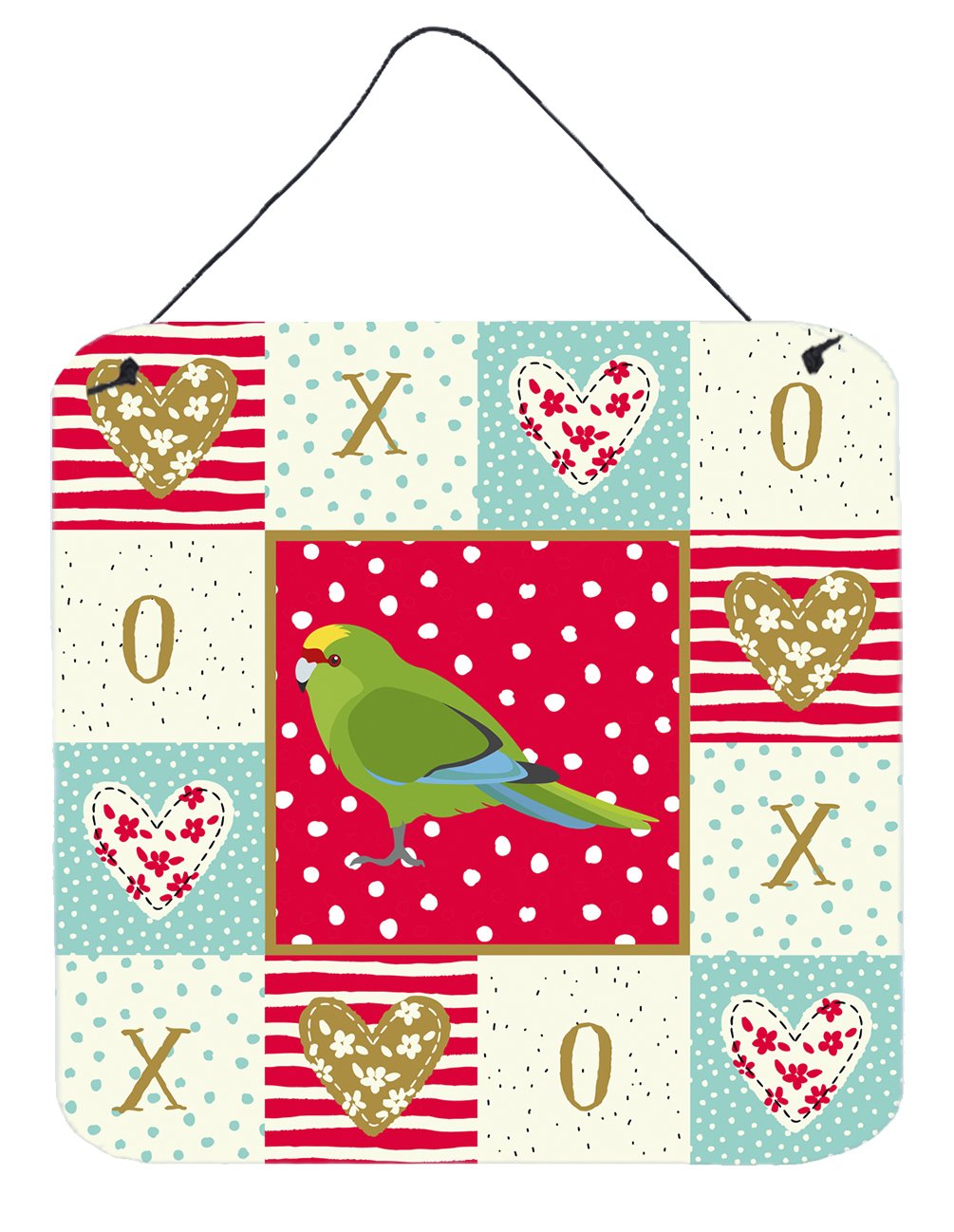 New Zealand Parakeet Love Wall or Door Hanging Prints CK5524DS66 by Caroline's Treasures