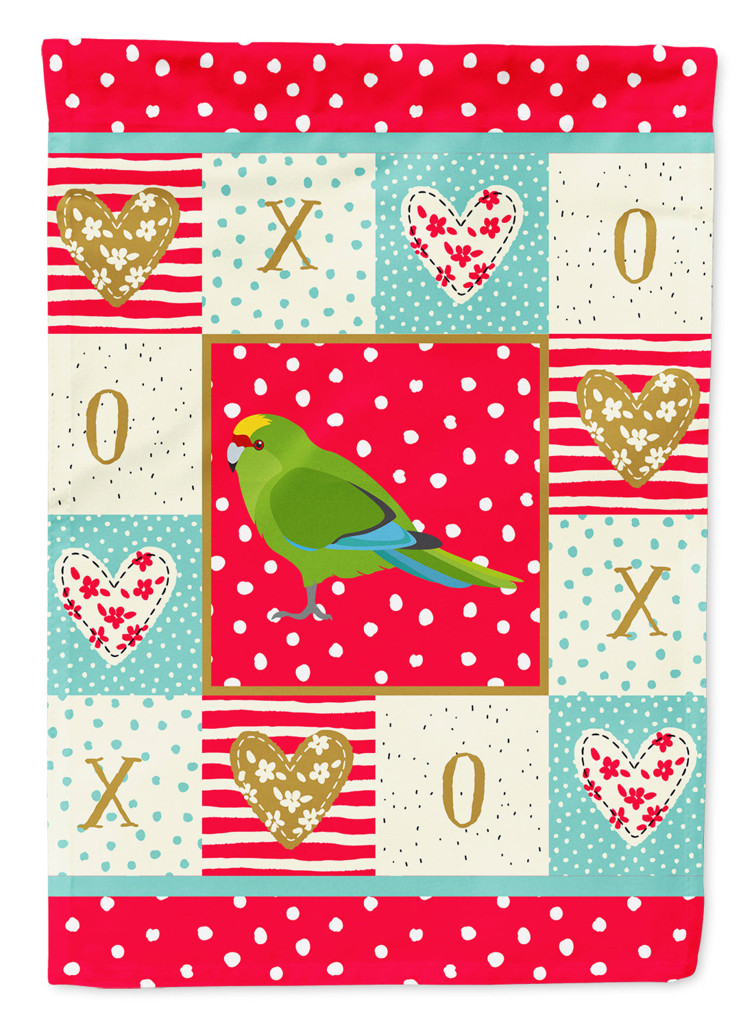 New Zealand Parakeet Love Flag Garden Size CK5524GF  the-store.com.