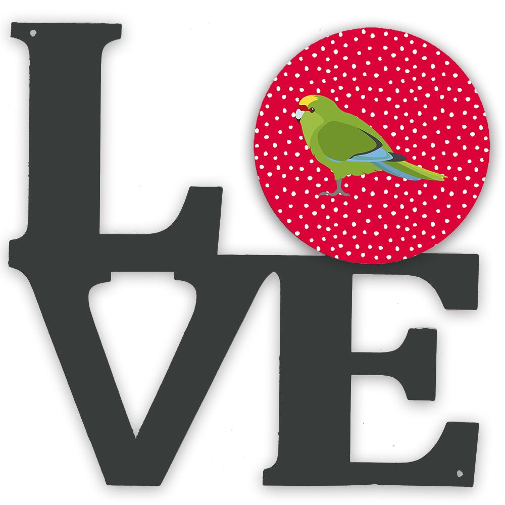 New Zealand Parakeet Love Metal Wall Artwork LOVE CK5524WALV by Caroline's Treasures