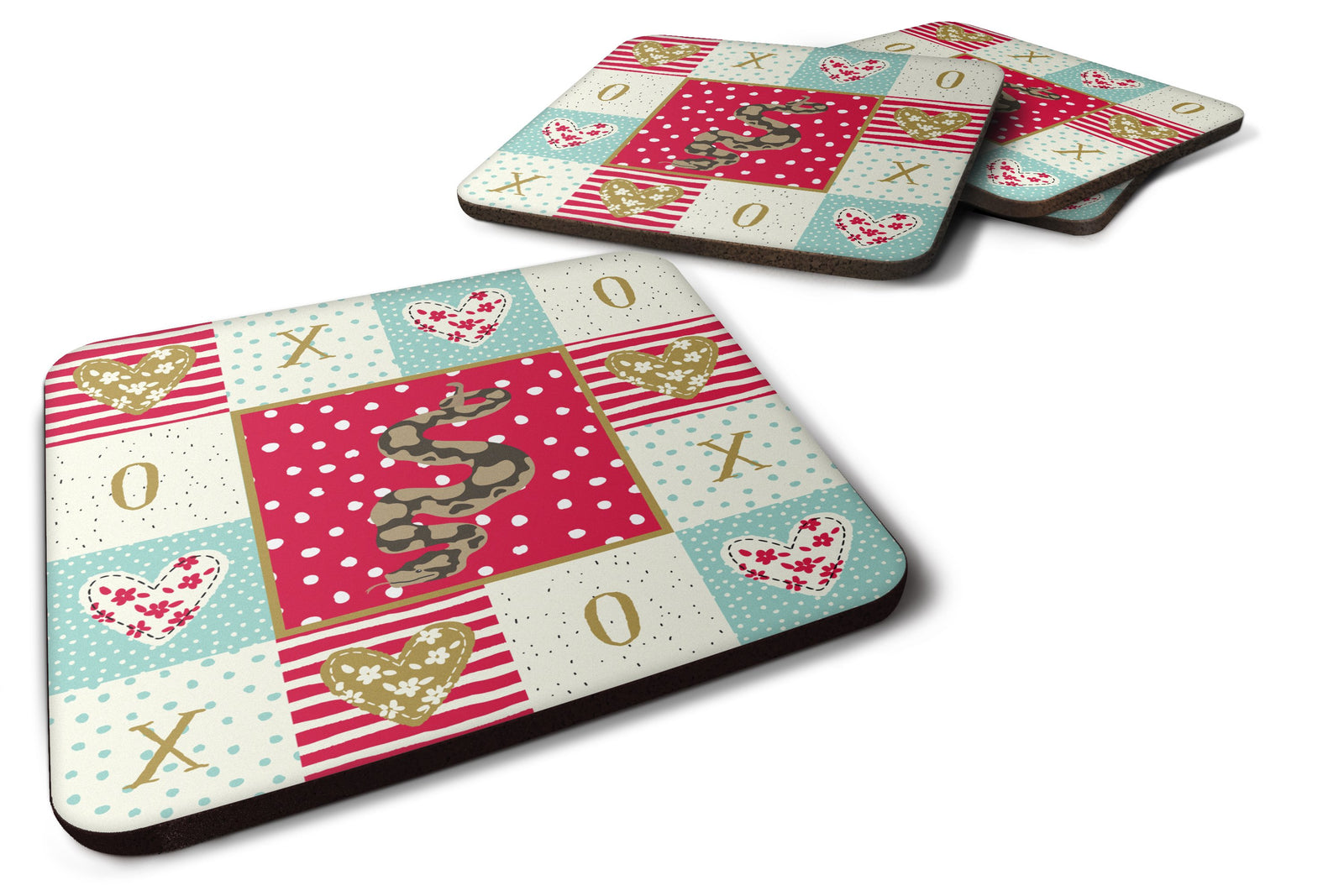 Set of 4 Python Foam Coasters Set of 4 CK5530FC by Caroline's Treasures