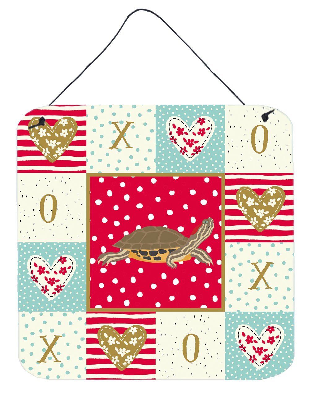 Pond Slider Turtle Wall or Door Hanging Prints CK5538DS66 by Caroline&#39;s Treasures