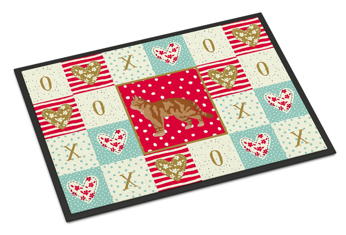 American Wirehair #2 Cat Love Indoor or Outdoor Mat 24x36 CK5551JMAT by Caroline's Treasures