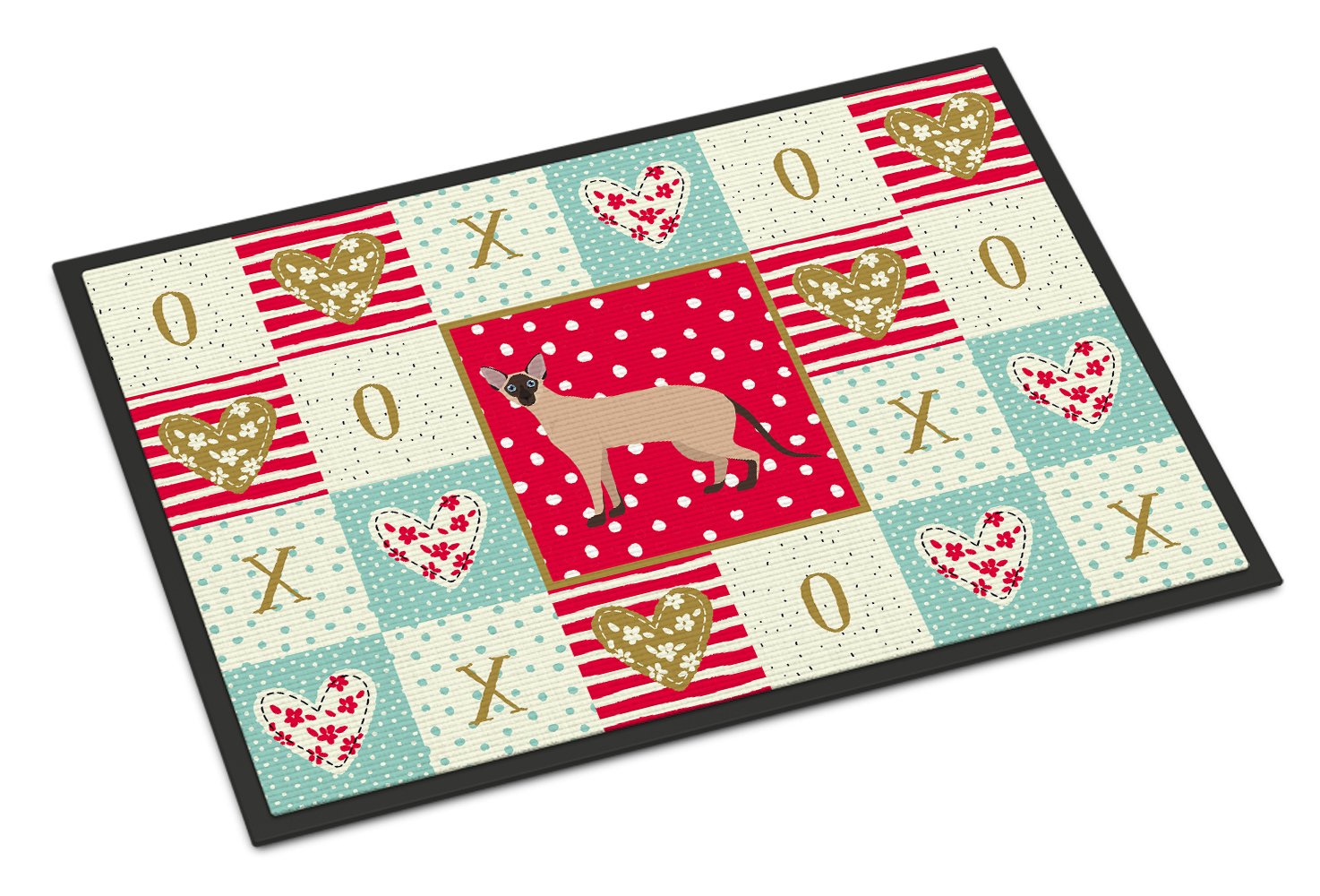 Colorpoint Shorthair #2 Cat Love Indoor or Outdoor Mat 24x36 CK5589JMAT by Caroline's Treasures