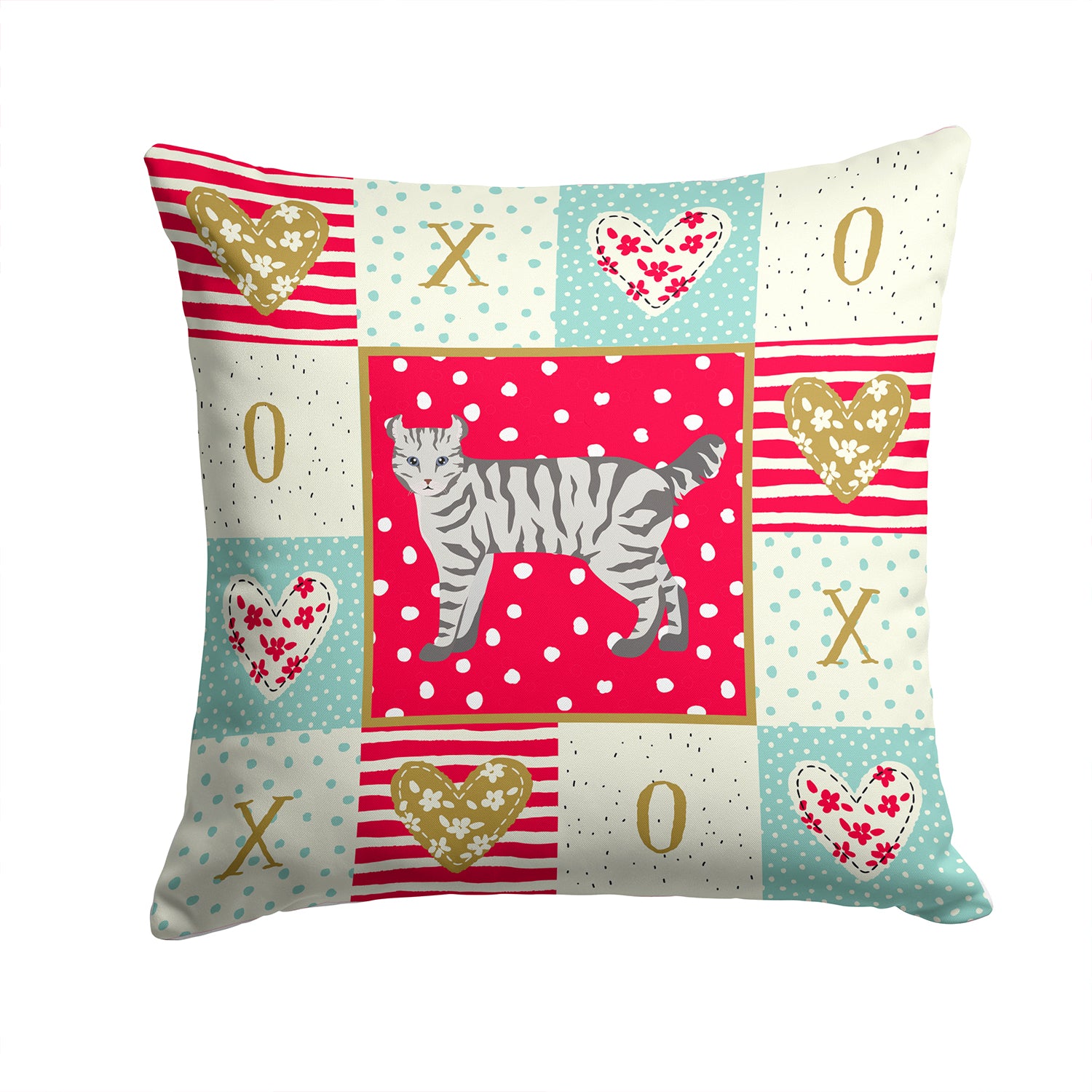 Highlander Lynx #2 Cat Love Fabric Decorative Pillow CK5625PW1414 - the-store.com