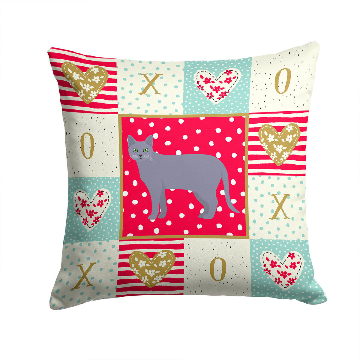 Korat #1 Cat Love Fabric Decorative Pillow CK5630PW1414 - the-store.com