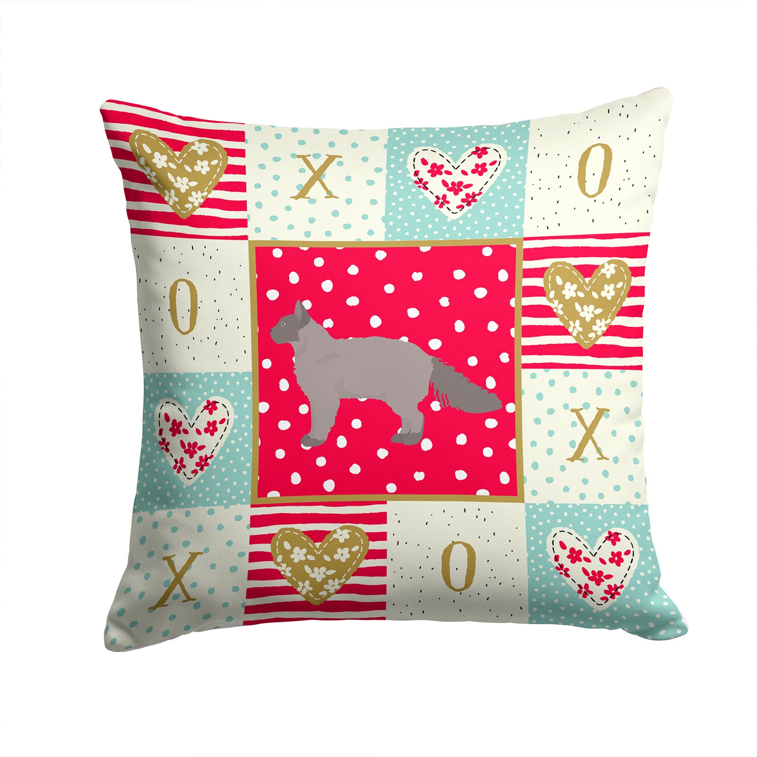 La Perm #3 Cat Love Fabric Decorative Pillow CK5638PW1414 - the-store.com