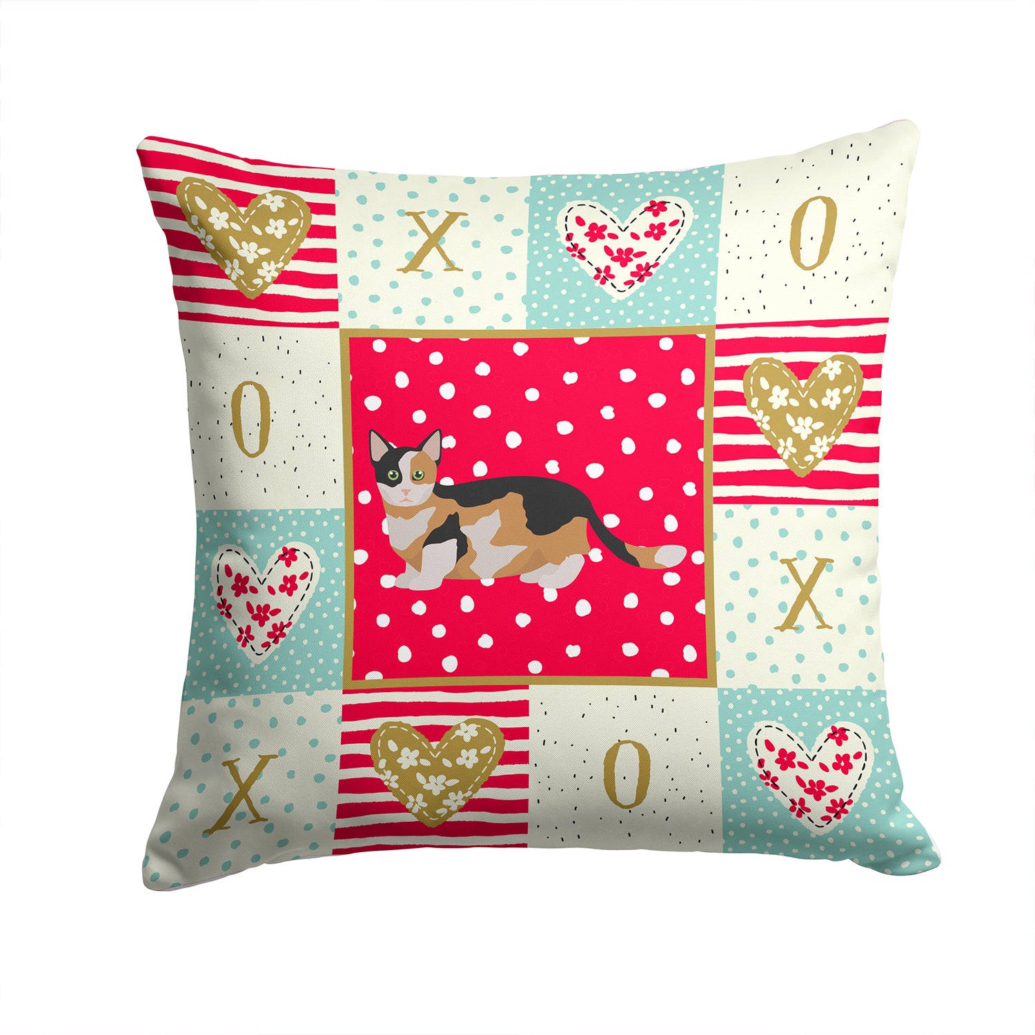 Munchkin Cat Love Fabric Decorative Pillow CK5650PW1414 - the-store.com