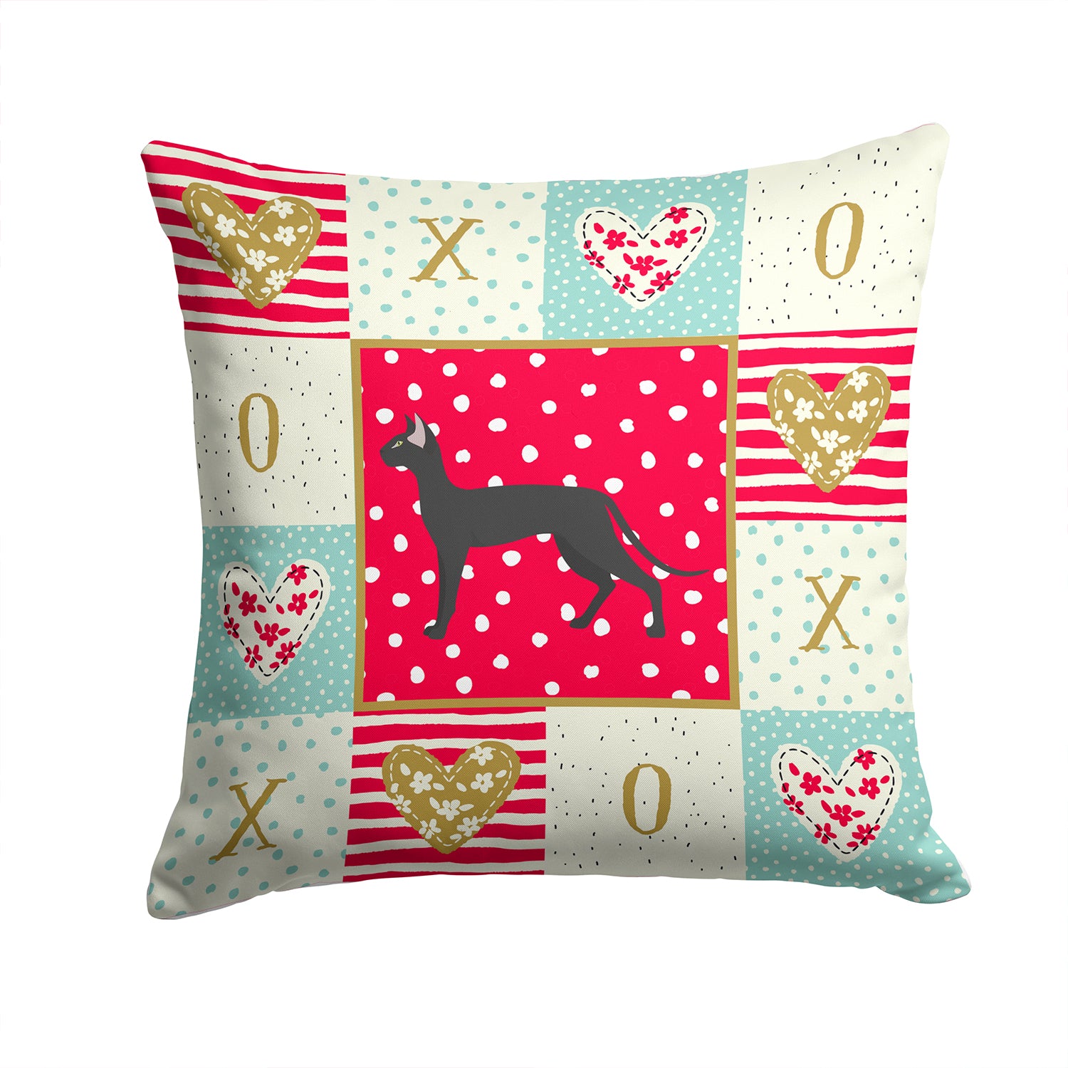 Oriental Shorthair #1 Cat Love Fabric Decorative Pillow CK5667PW1414 - the-store.com