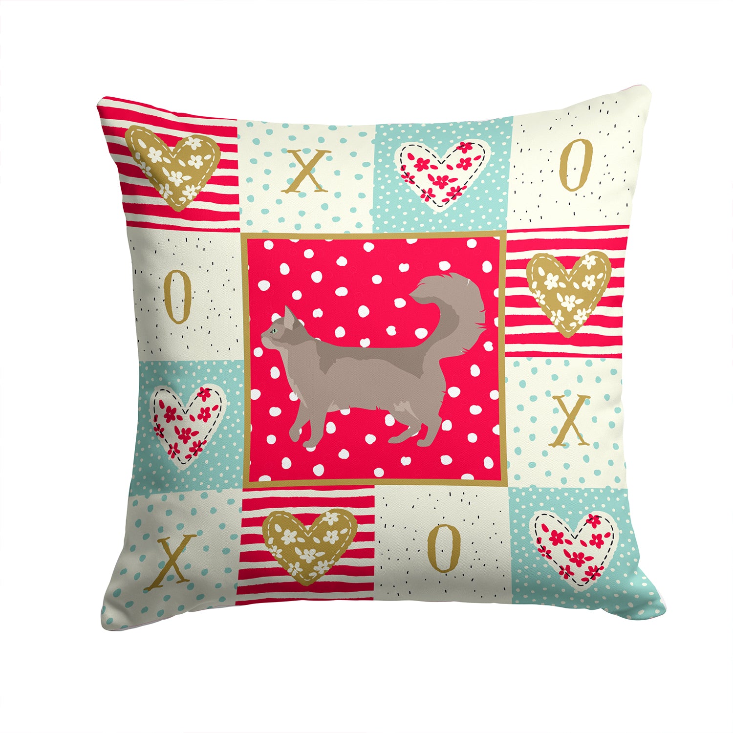 Somali #2 Cat Love Fabric Decorative Pillow CK5717PW1414 - the-store.com