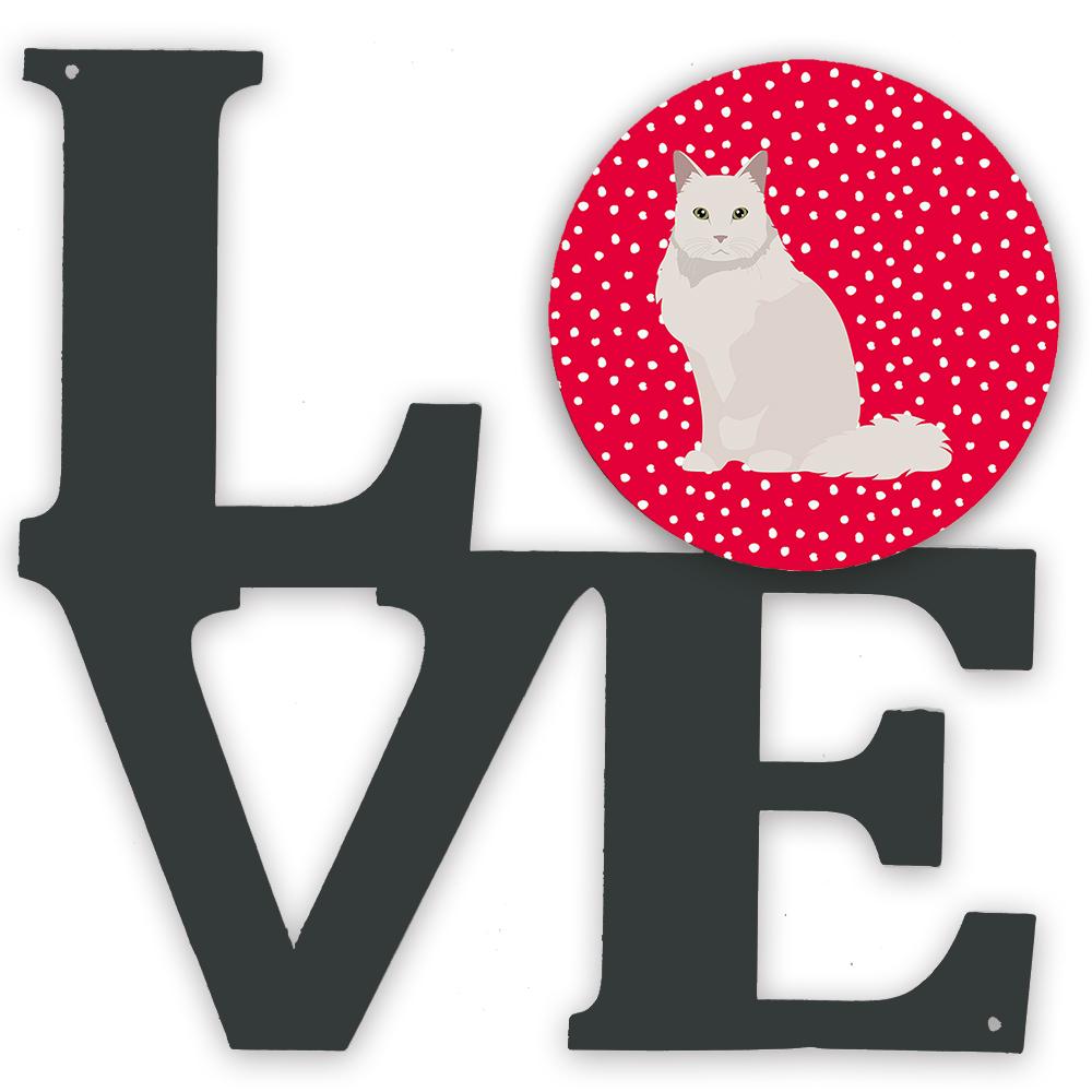 Chantilly Tiffany Cat Love Metal Wall Artwork LOVE CK5751WALV by Caroline's Treasures