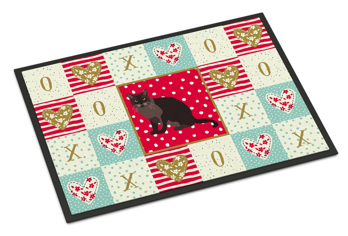 European Burmese Cat Love Indoor or Outdoor Mat 24x36 CK5761JMAT by Caroline&#39;s Treasures