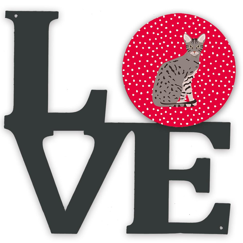 Ocicat Cat Love Metal Wall Artwork LOVE CK5773WALV by Caroline&#39;s Treasures