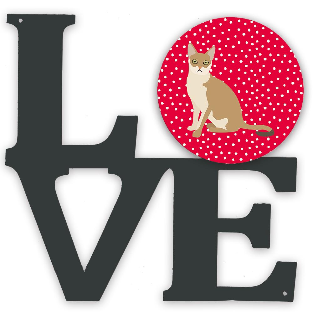 Singapura Cat Love Metal Wall Artwork LOVE CK5789WALV by Caroline&#39;s Treasures