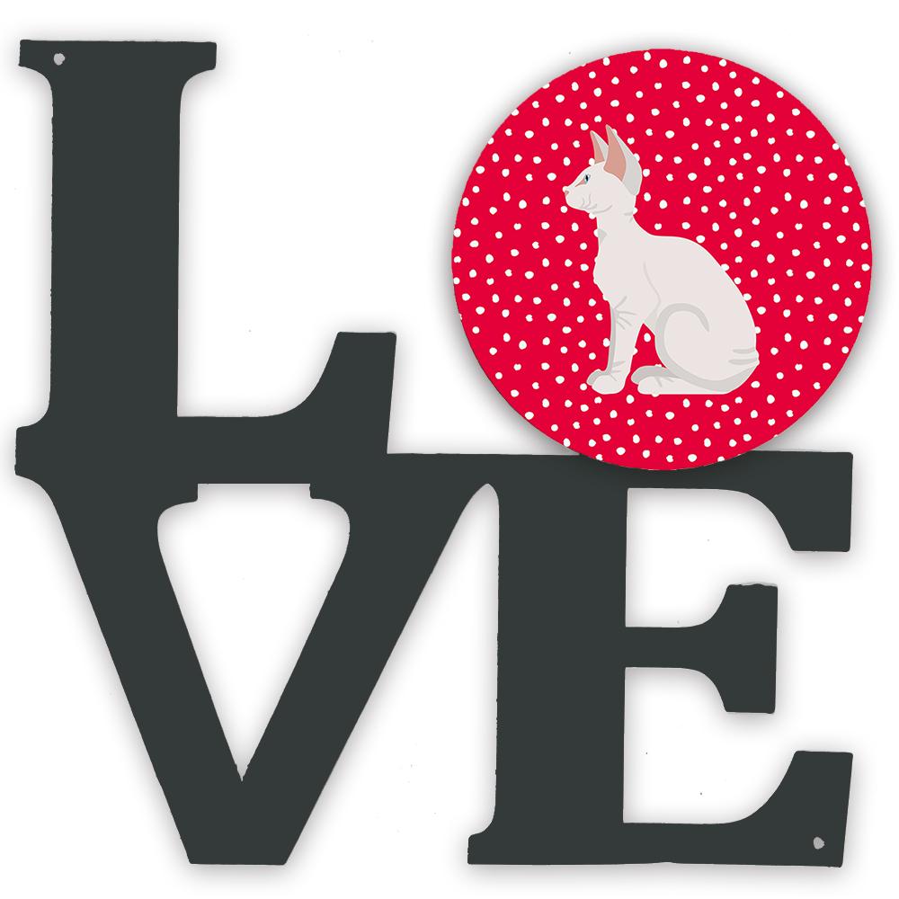 Sphynx #3 Cat Love Metal Wall Artwork LOVE CK5796WALV by Caroline&#39;s Treasures