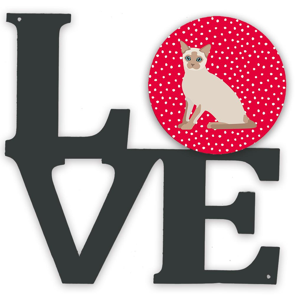 Tonkinese Cat Love Metal Wall Artwork LOVE CK5799WALV by Caroline&#39;s Treasures