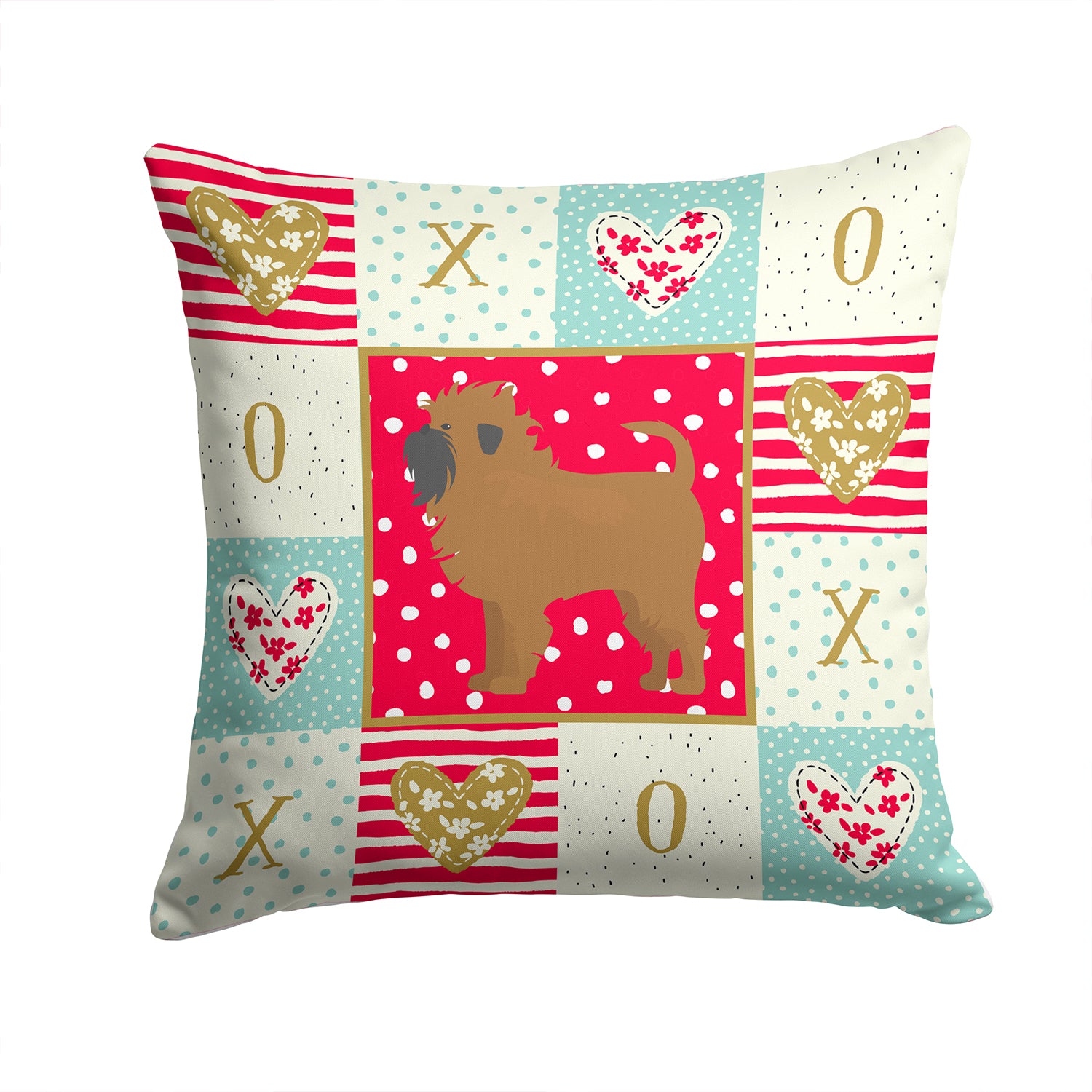 Affenpinscher #1 Love Fabric Decorative Pillow CK5806PW1414 - the-store.com