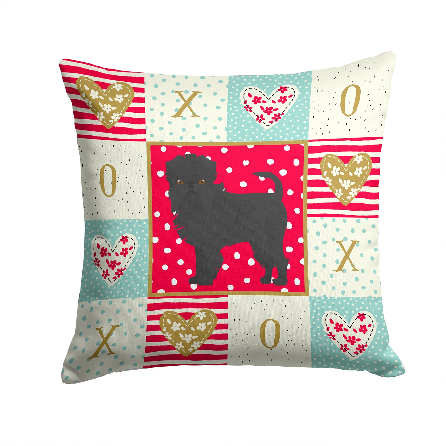 Affenpinscher #2 Love Fabric Decorative Pillow CK5807PW1414 - the-store.com