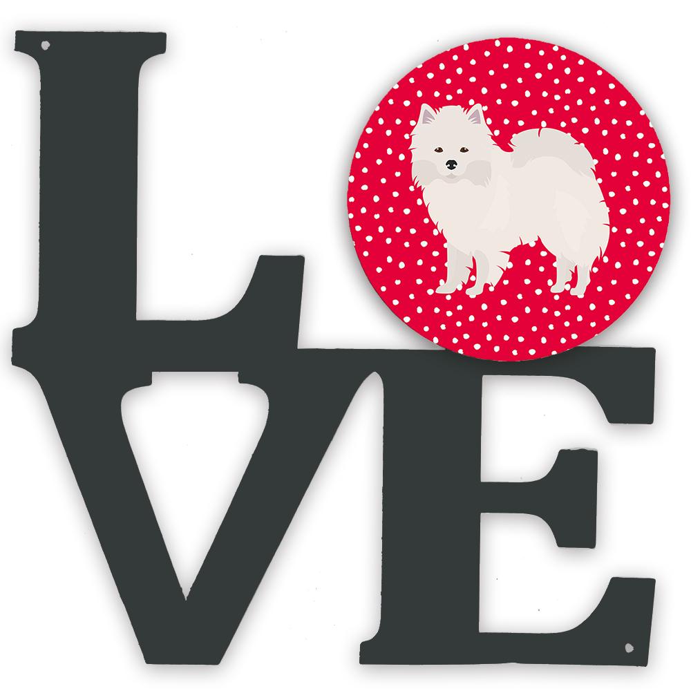 American Eskimo Love Metal Wall Artwork LOVE CK5808WALV by Caroline's Treasures