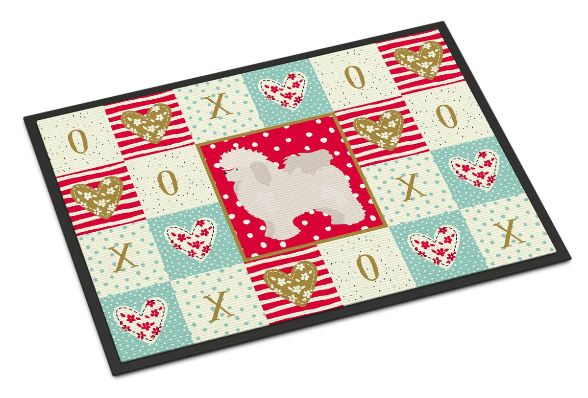 Bolognese Love Indoor or Outdoor Mat 24x36 CK5815JMAT by Caroline&#39;s Treasures