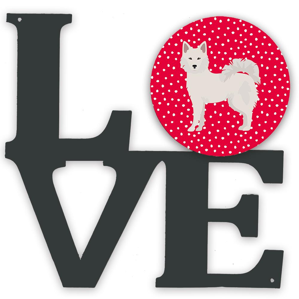 Danish Spitz Love Metal Wall Artwork LOVE CK5826WALV by Caroline&#39;s Treasures