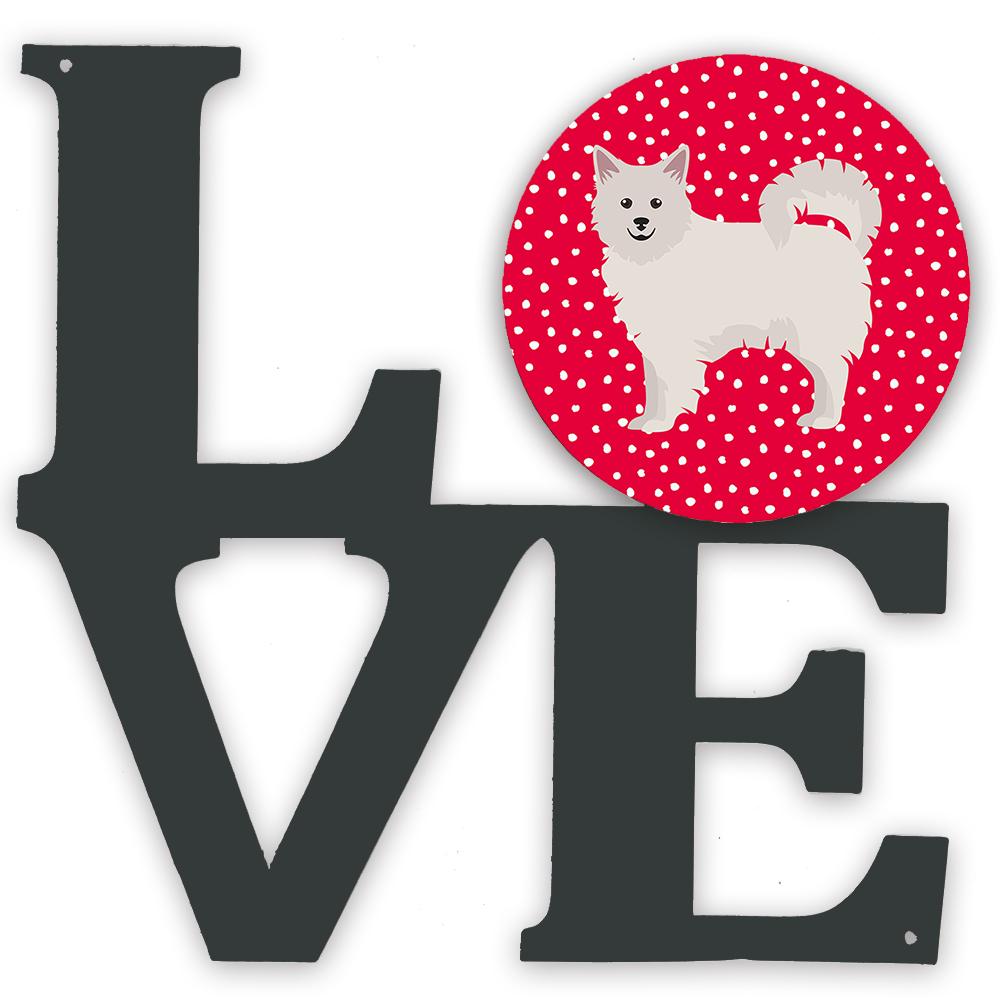 Italian Spitz Love Metal Wall Artwork LOVE CK5847WALV by Caroline&#39;s Treasures