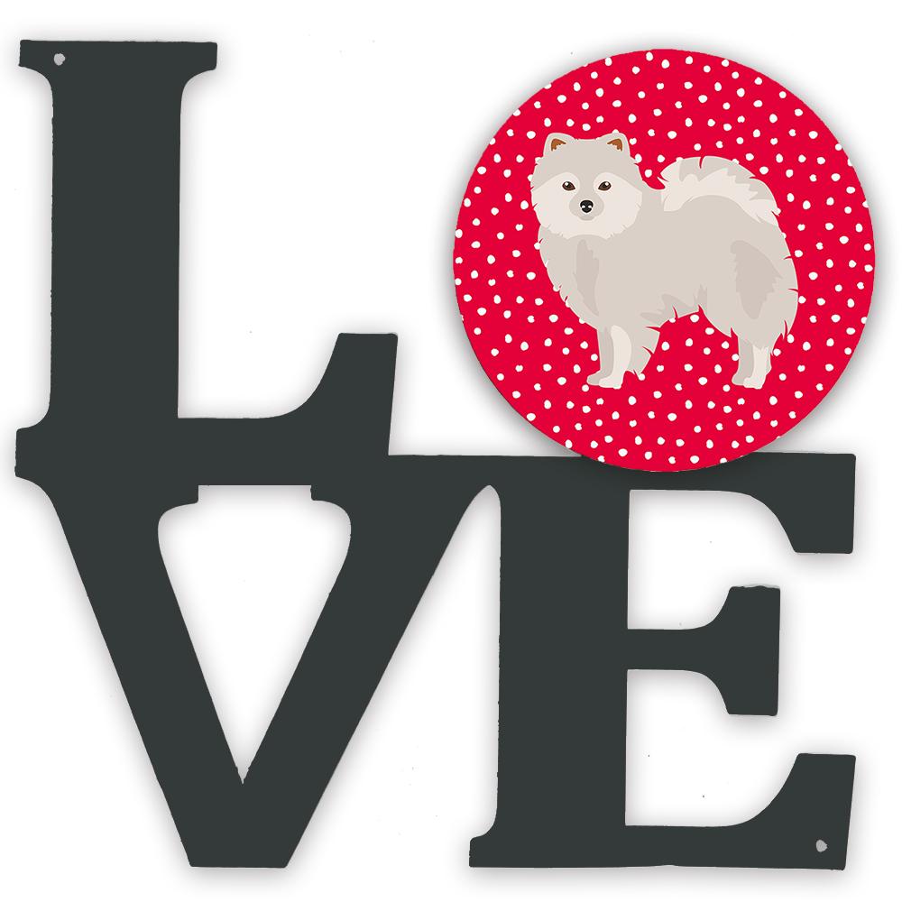 Japanese Spitz Love Metal Wall Artwork LOVE CK5850WALV by Caroline's Treasures