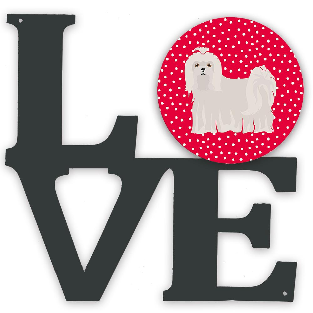 Maltese Love Metal Wall Artwork LOVE CK5861WALV by Caroline&#39;s Treasures