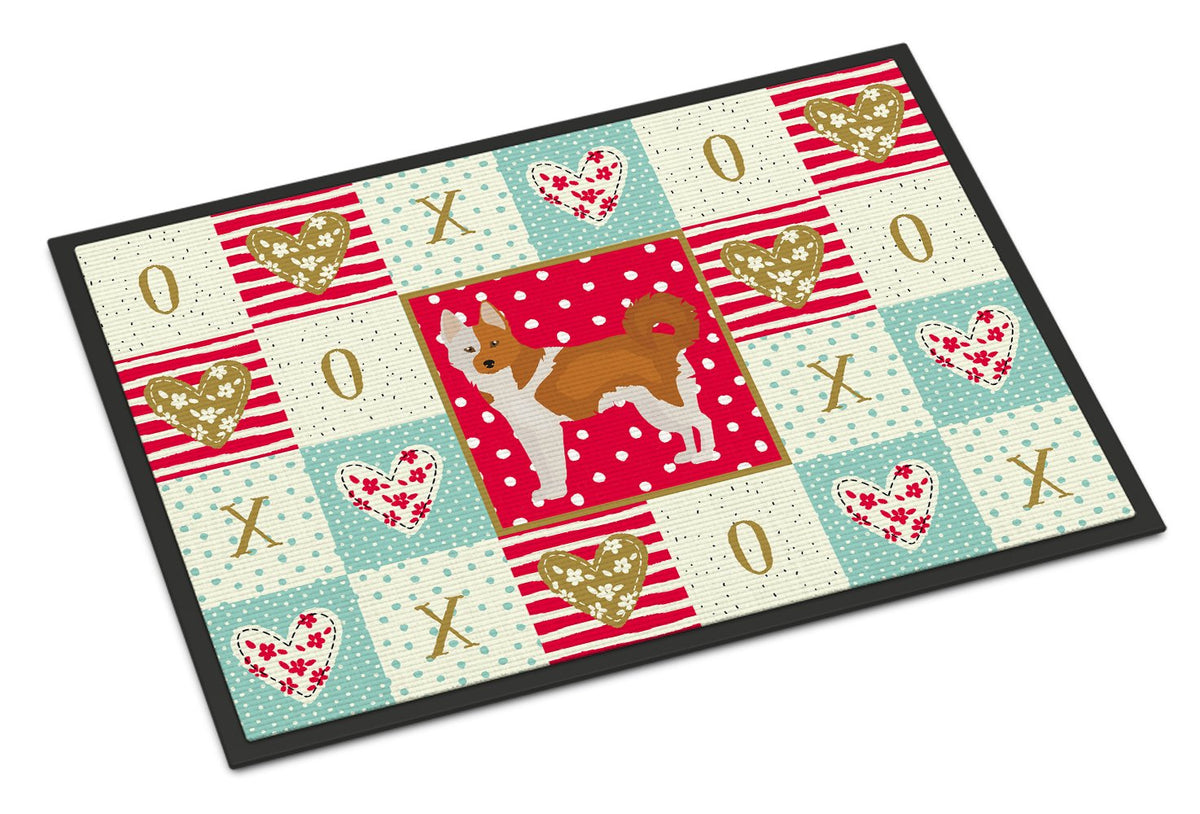 Nordic Spitz Love Indoor or Outdoor Mat 24x36 CK5869JMAT by Caroline&#39;s Treasures