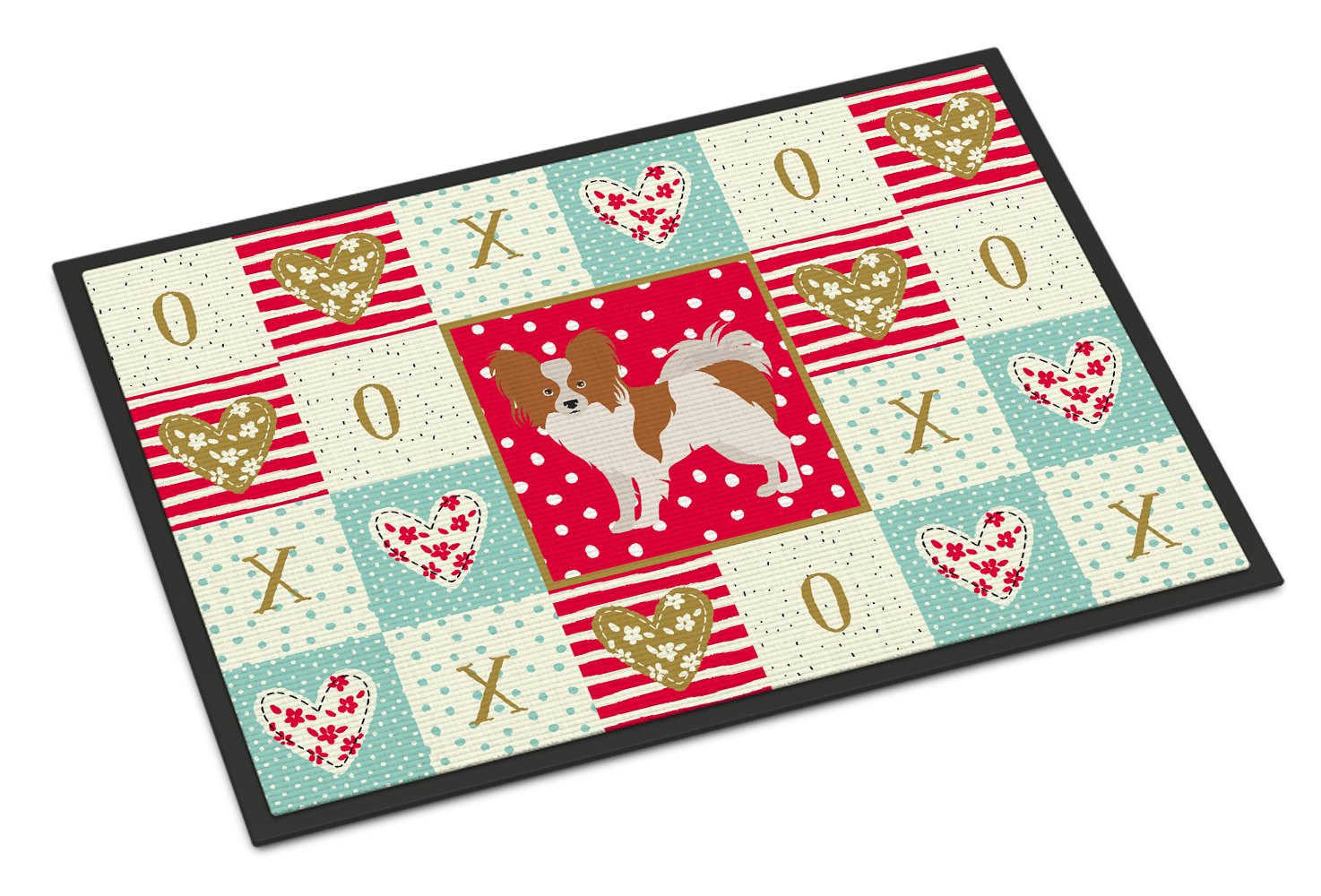 Papillon #1 Love Indoor or Outdoor Mat 24x36 CK5871JMAT by Caroline's Treasures