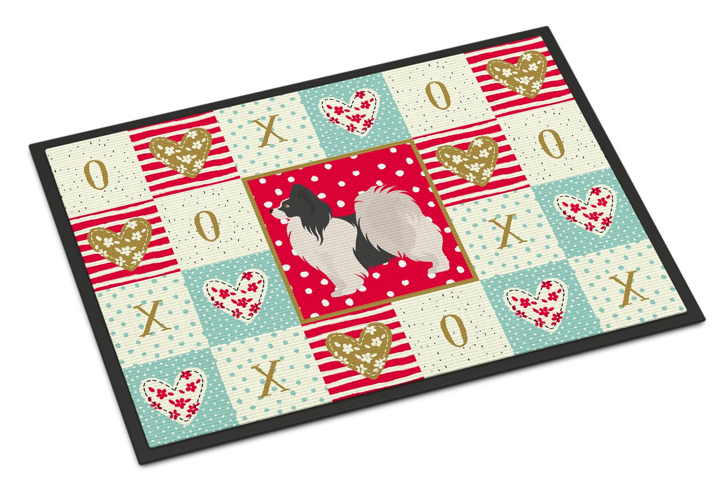 Papillon #2 Love Indoor or Outdoor Mat 24x36 CK5872JMAT by Caroline's Treasures