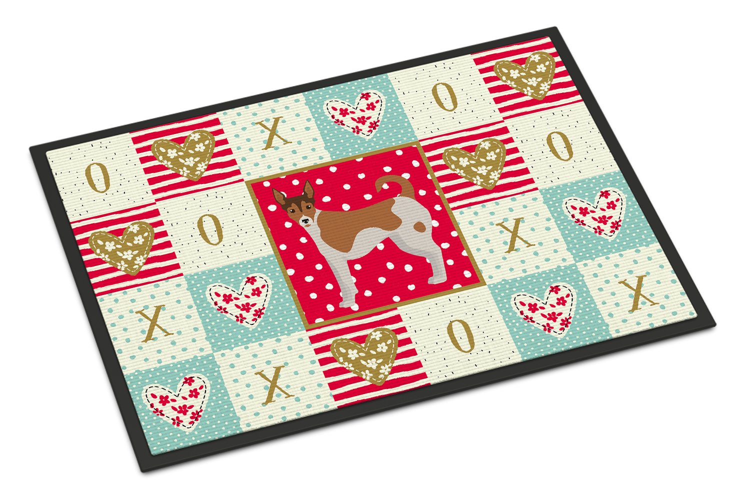 Tenterfield Terrier Love Indoor or Outdoor Mat 24x36 CK5896JMAT by Caroline's Treasures