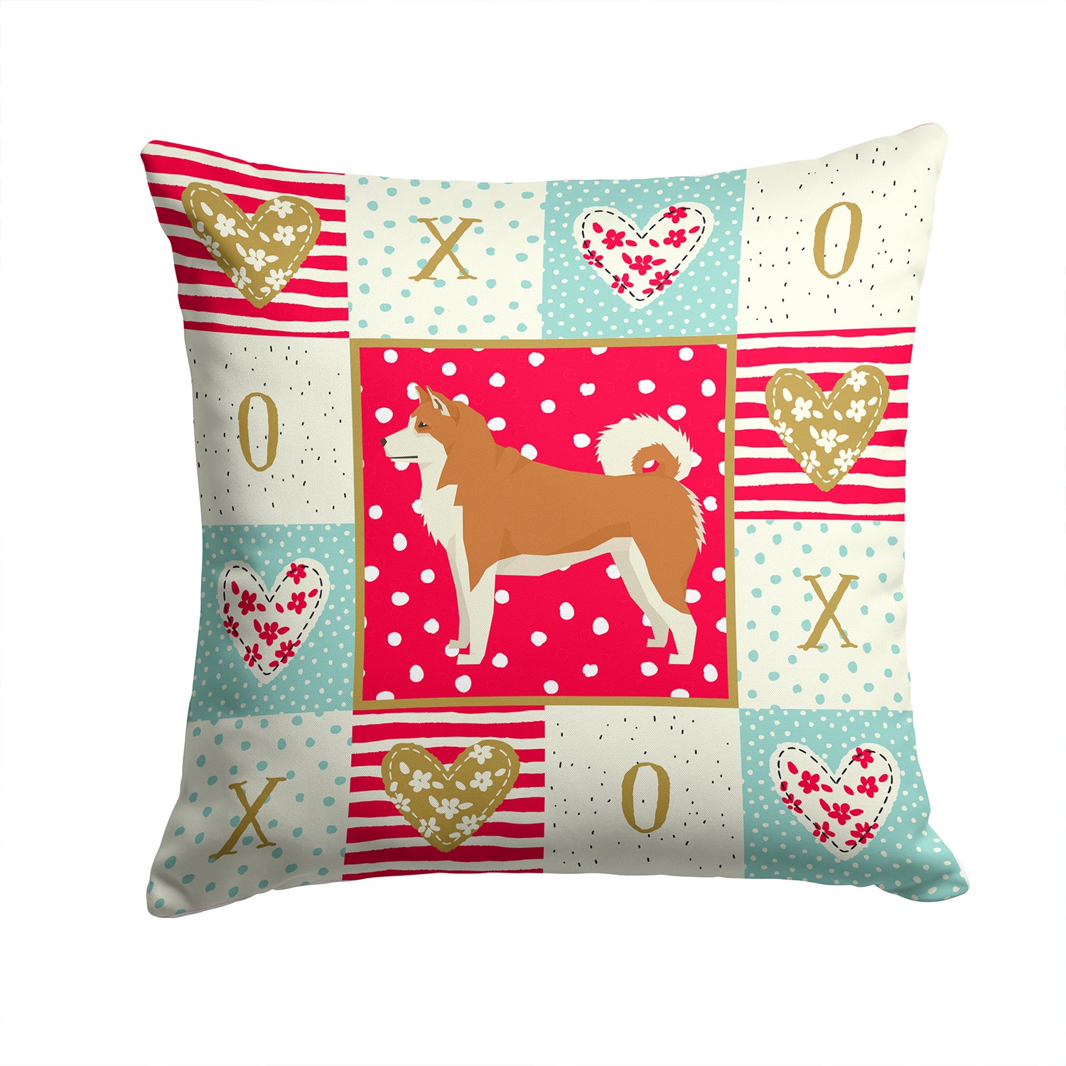 Akita Love Fabric Decorative Pillow CK5902PW1414 - the-store.com