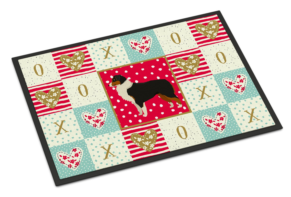 Australian Shepherd Love Indoor or Outdoor Mat 24x36 CK5906JMAT by Caroline&#39;s Treasures