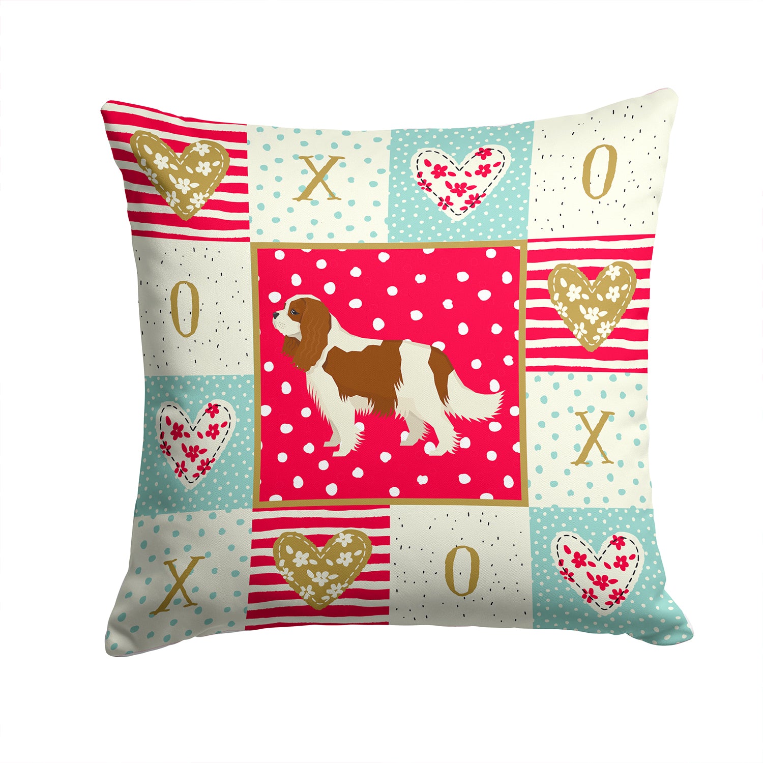 Cavalier Spaniel Love Fabric Decorative Pillow CK5919PW1414 - the-store.com