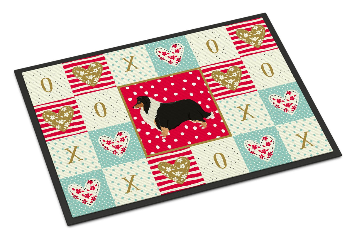 Collie Love Indoor or Outdoor Mat 24x36 CK5922JMAT by Caroline&#39;s Treasures