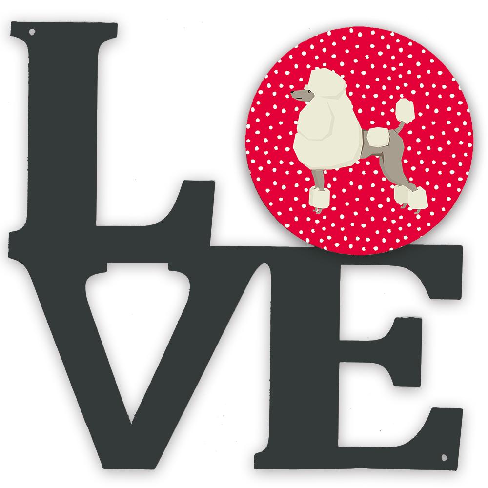 Poodle Love Metal Wall Artwork LOVE CK5946WALV by Caroline's Treasures