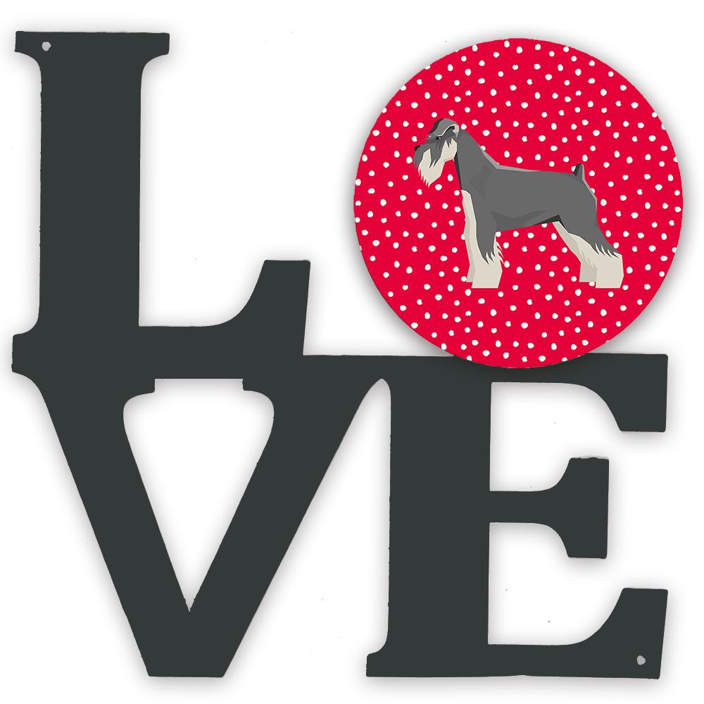 Schnauzer Love Metal Wall Artwork LOVE CK5949WALV by Caroline&#39;s Treasures