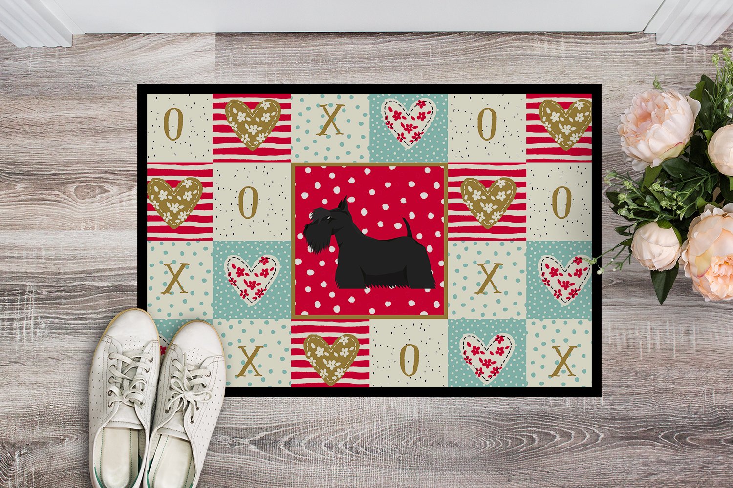 Scottish Terrier Love Indoor or Outdoor Mat 24x36 CK5950JMAT by Caroline's Treasures