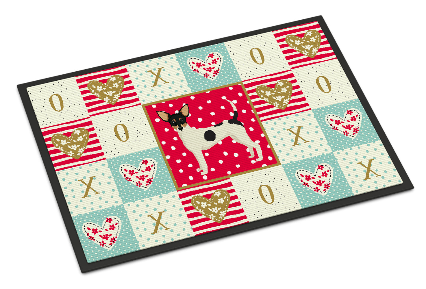 Toy Fox Terrier Love Indoor or Outdoor Mat 18x27 CK5957MAT - the-store.com